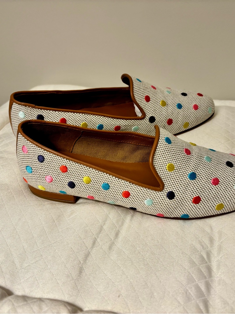 NEW Jon Josef Polka Dot Slip-On Flats